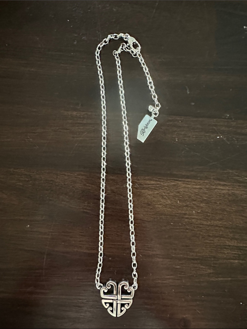 Brighton Silver-Tone Heart Pendant Necklace